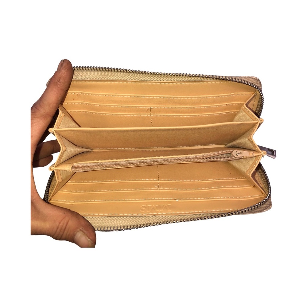 MMS Design Studio Cream Embossed Wallet - Picture 10 of 10